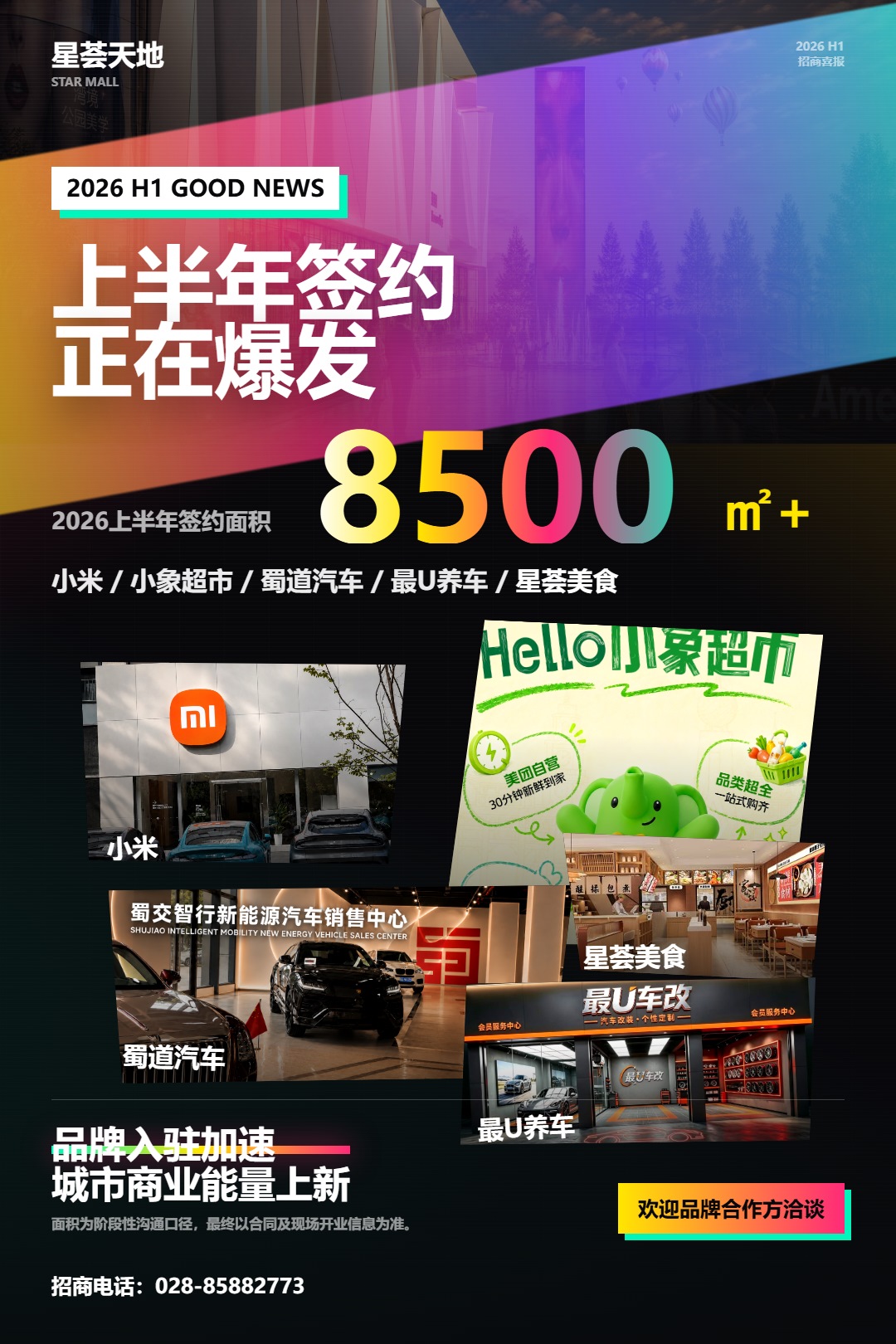 星荟天地2026年上半年招商喜报